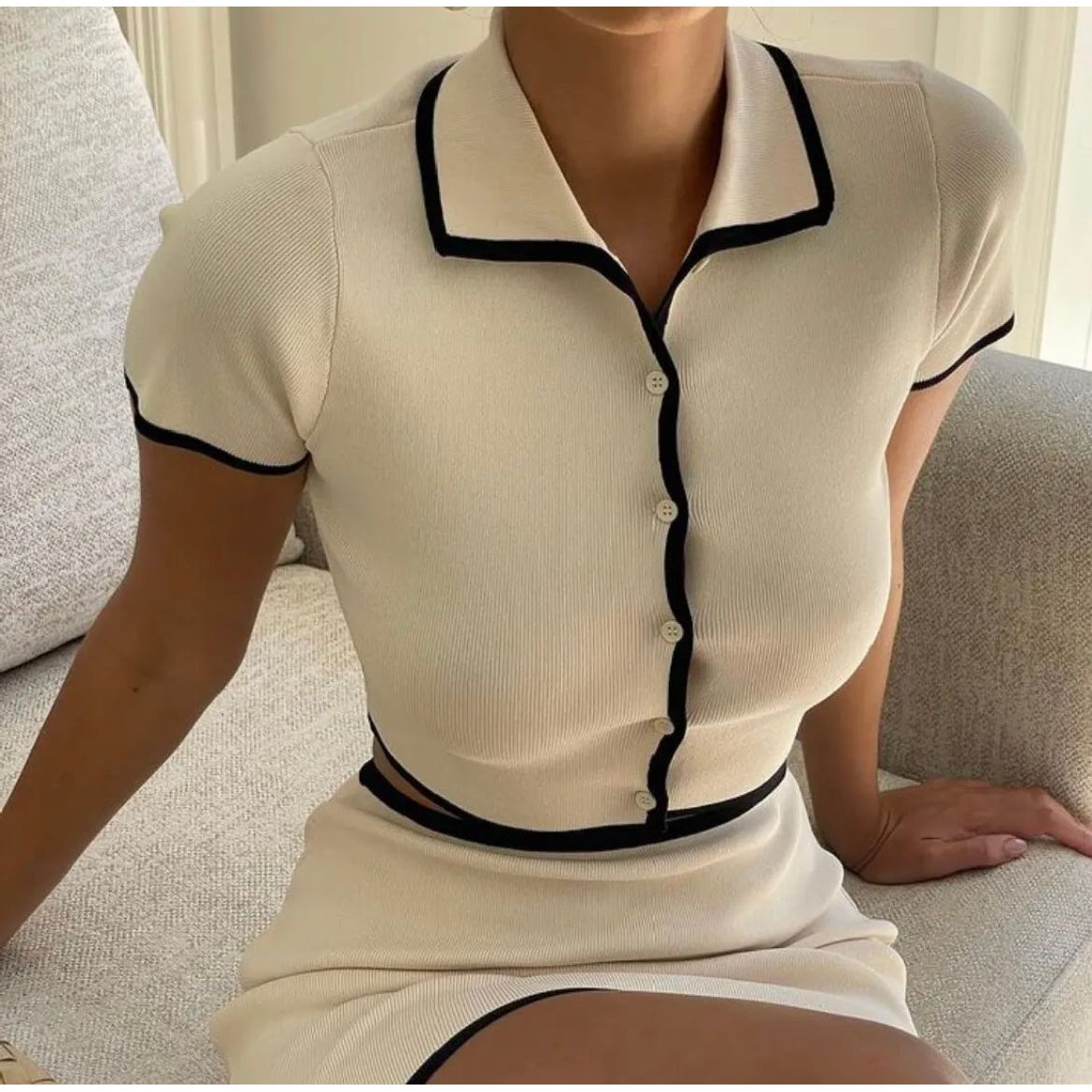 Catherine mini skirt and crop top set - House of Maye