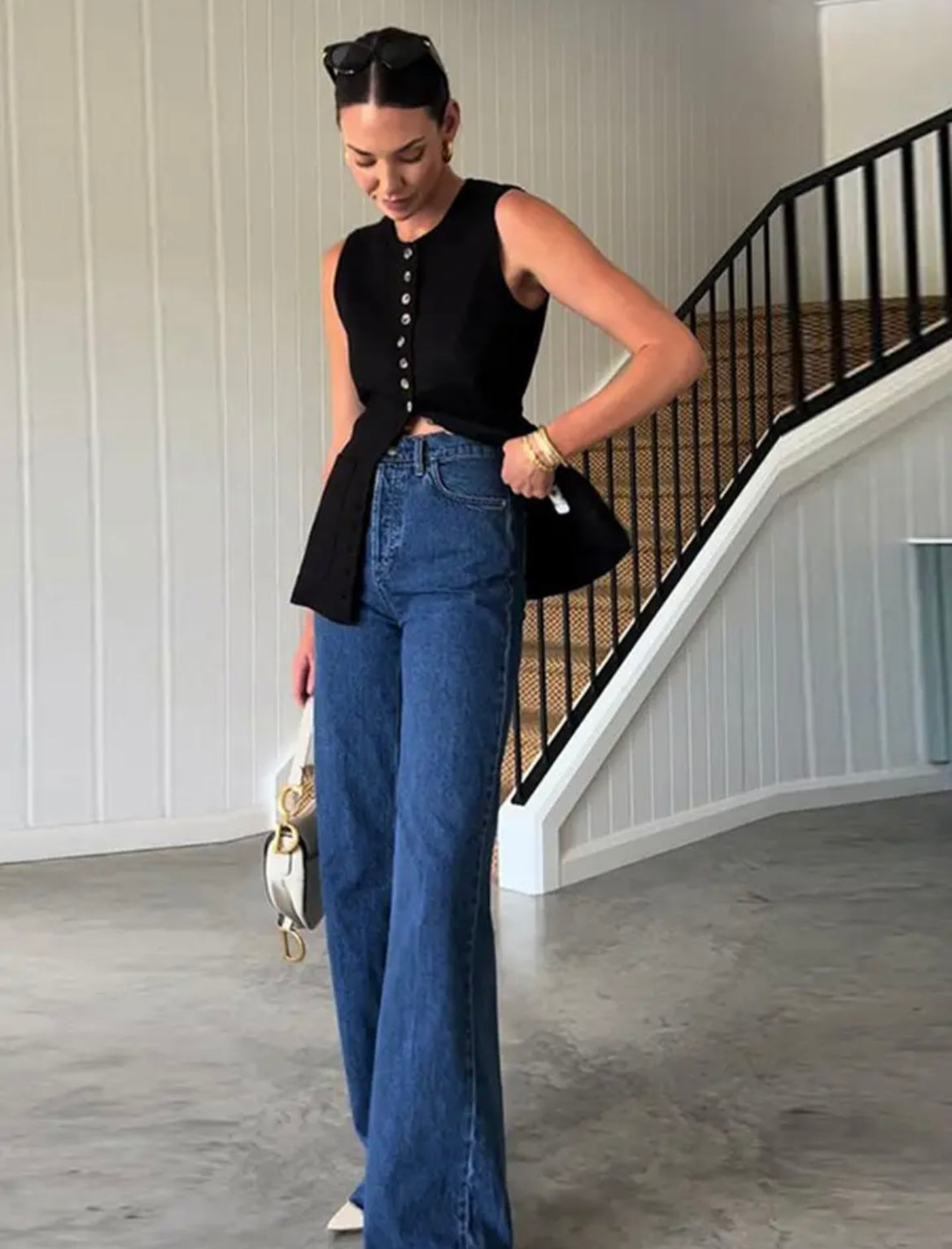 Antonella buttoned vest - House of Maye