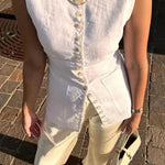 Antonella buttoned vest - House of Maye