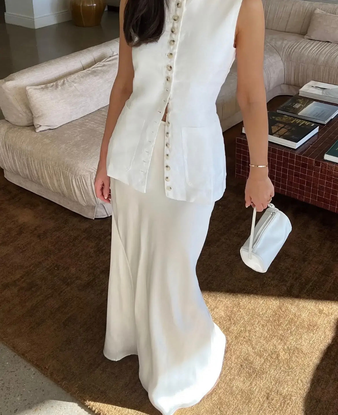 Antonella buttoned vest - House of Maye