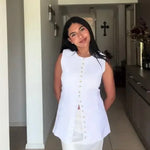 Antonella buttoned vest - House of Maye