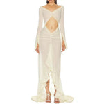 Soiree sheer cut out dress - House of Maye