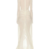 Soiree sheer cut out dress - House of Maye