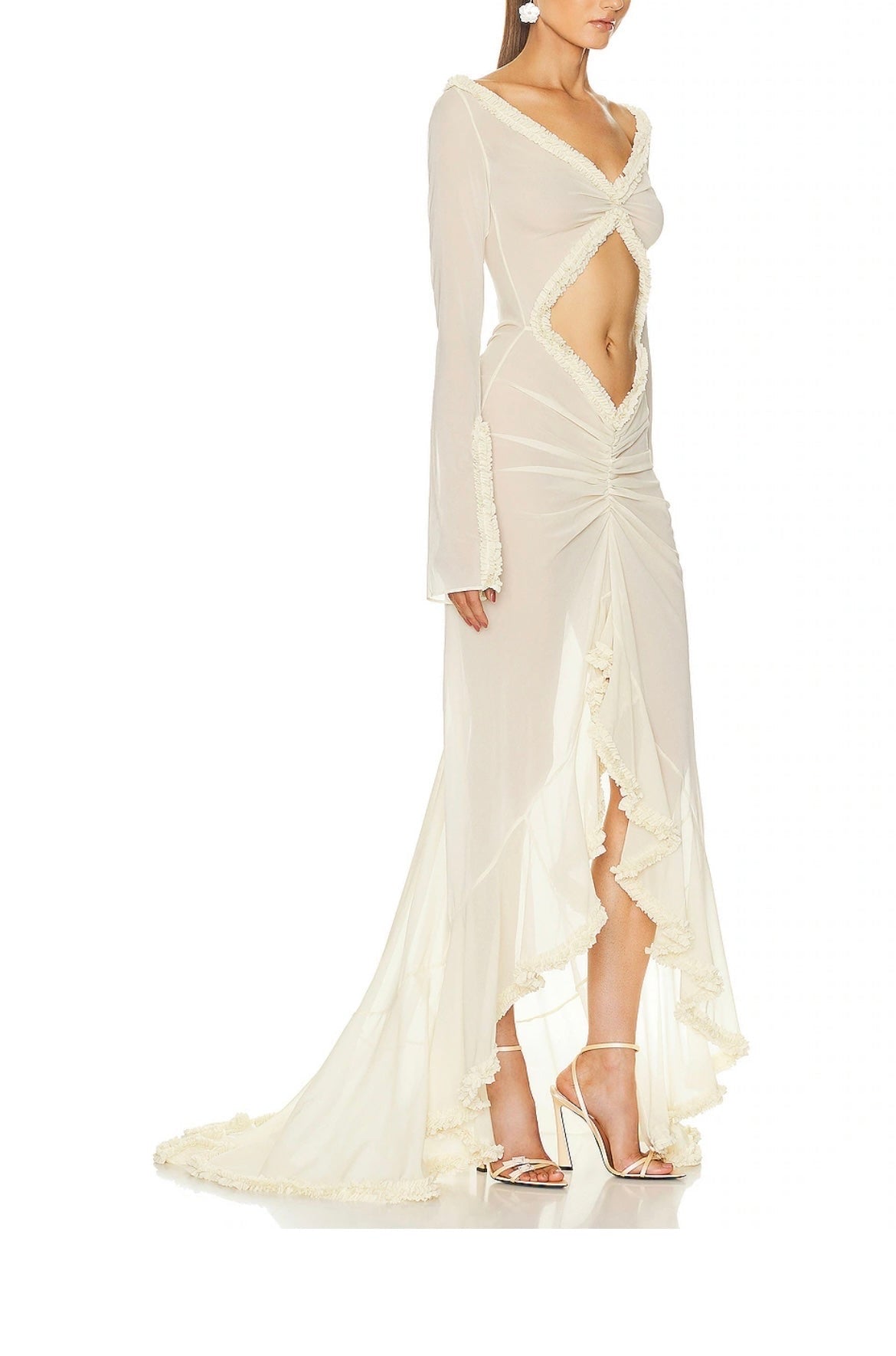 Soiree sheer cut out dress - House of Maye